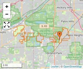 Area schools map